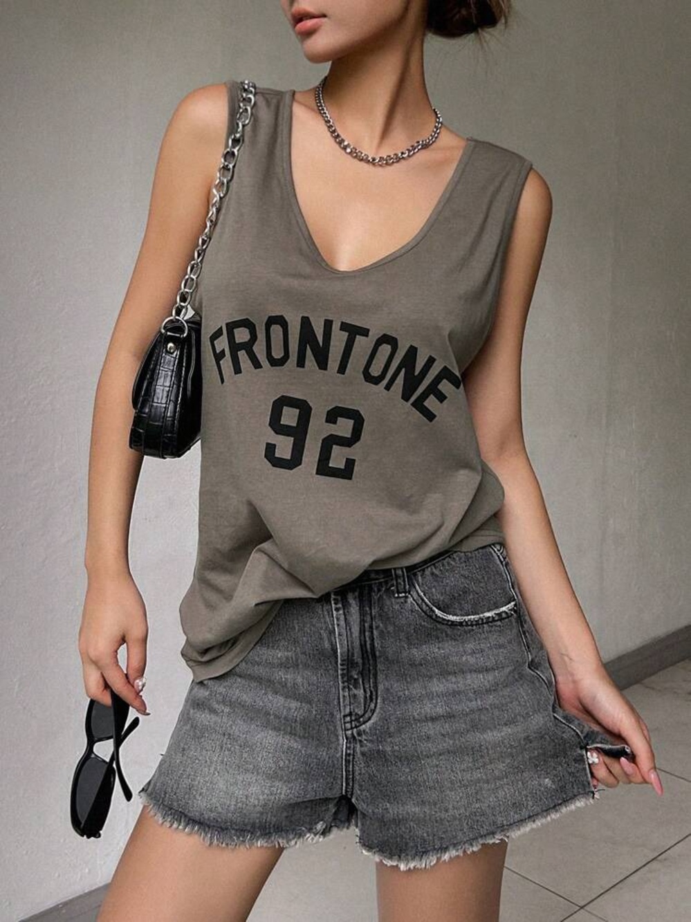 Olive Green Tank Top